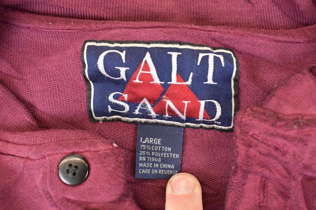 Vintage 1990s Galt Sand Heavyweight Minnesota University Quarter Button Sweater Men's L