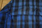 Vintage 1950s Commander Plaid Wool Button Up Shirt Jacket Men's L