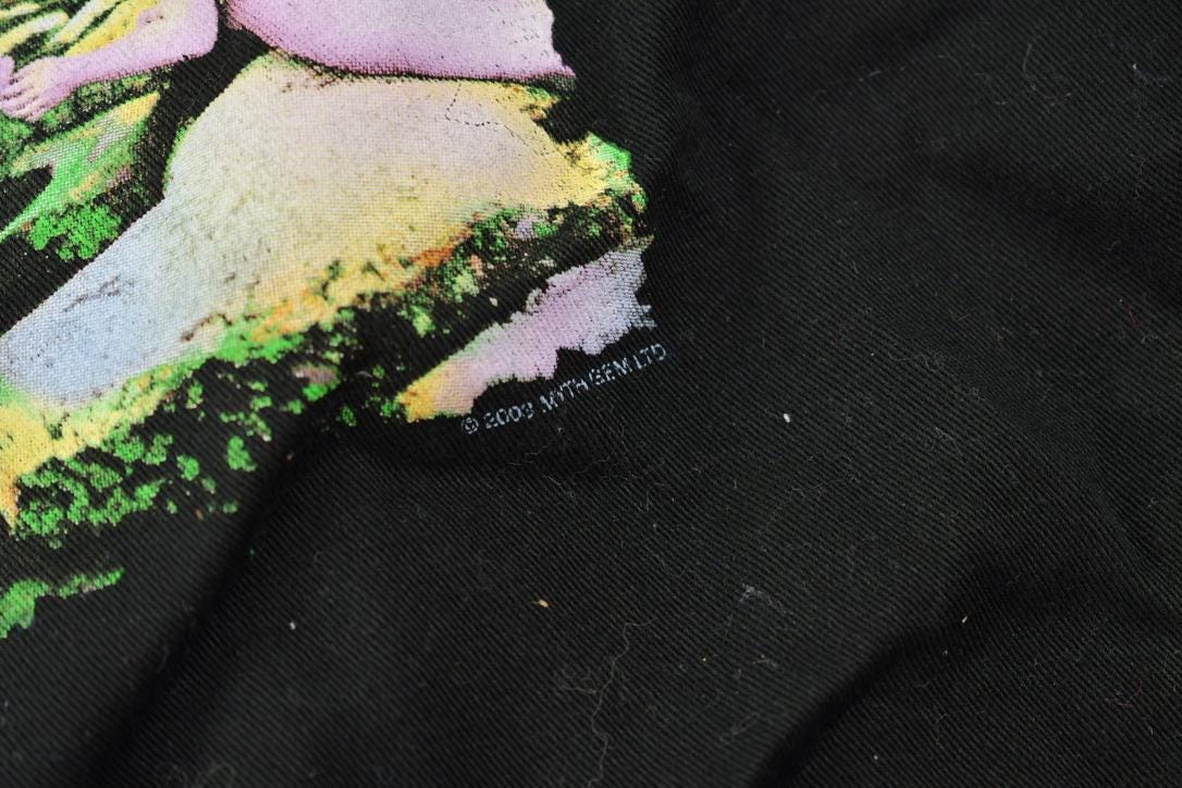 Vintage 2003 Led Zeppelin Graphic Short Sleeve Button Up Band Shirt Size XL