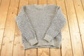 Vintage 1990s LL Bean Heavy Knit Crewneck Sweater Mens M / 90's Abstract Pattern 3D Knitted Sweatshirt