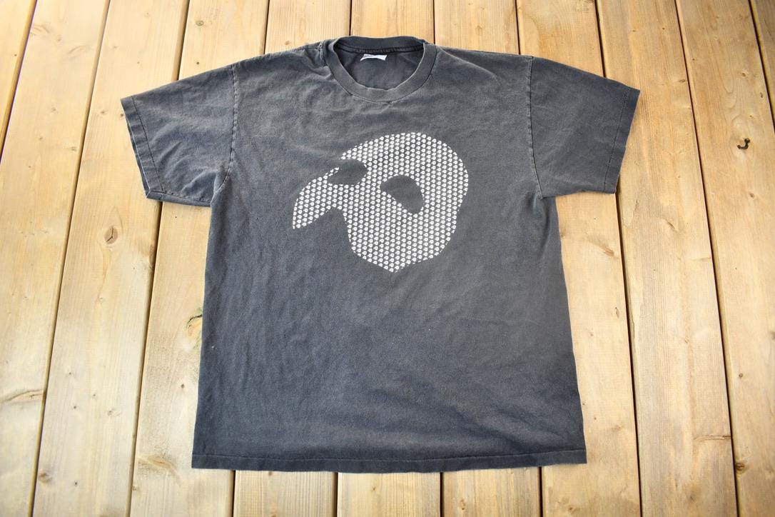 Vintage 1990s The Phantom Of The Opera Musical T-shirt  Single Stitch  Size Large  90s T-shirt  Music Promo  Premium Vintage