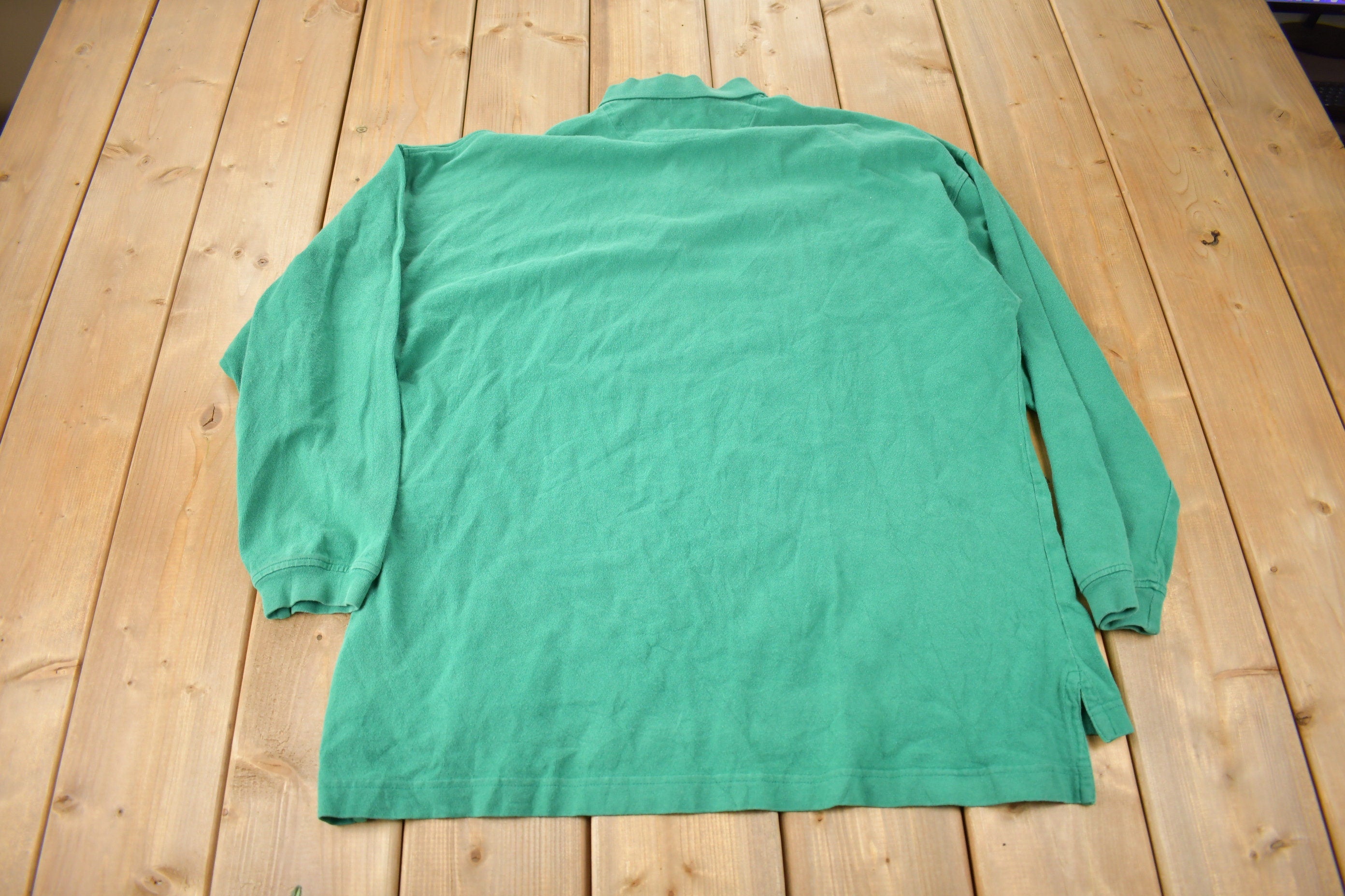 Vintage 1990s GAP Long Sleeve Polo Sweatshirt Size Large