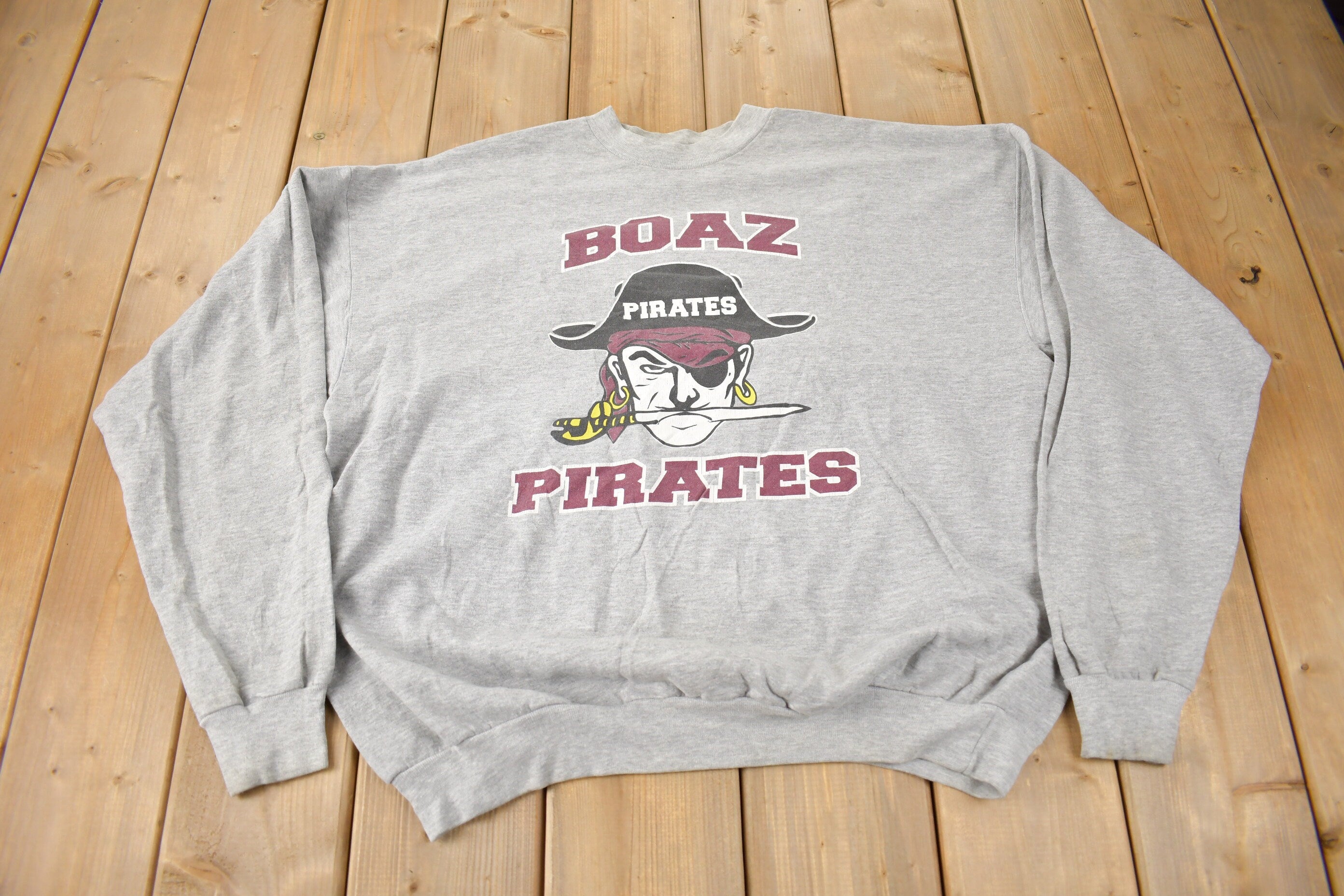 Vintage 1990s Boaz Pirates Crewneck Sweatshirt Size XL