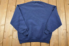 Vintage 1990s Luther Midelfort Russell Athletics Navy Crewneck Sweatshirt