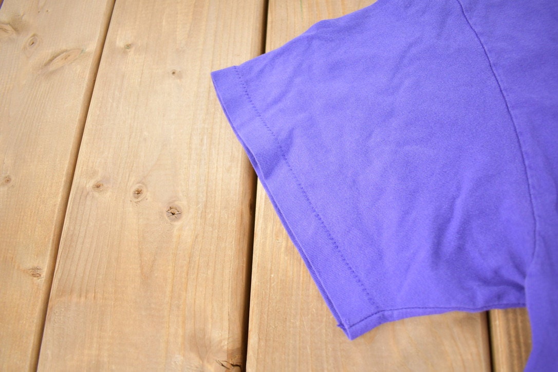 Vintage 1992 Colorado Rockies MLB Baseball Purple Graphic T-Shirt Made In USA Size L