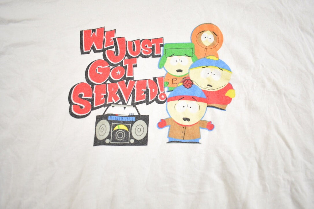 Vintage 2000s South Park We Just Got Served Comedy Central Graphic T Shirt