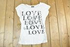 Women Vintage Vigoss Premium Y2K Love T-Shirt Vigoss Grunge Skull Print / Contrast Stitch / Internet Famous Clothing / Over Dyed