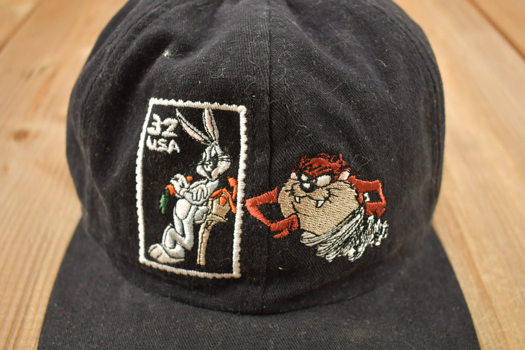 Vintage 1990s Looney Tunes Embroidered Snap Back Hat