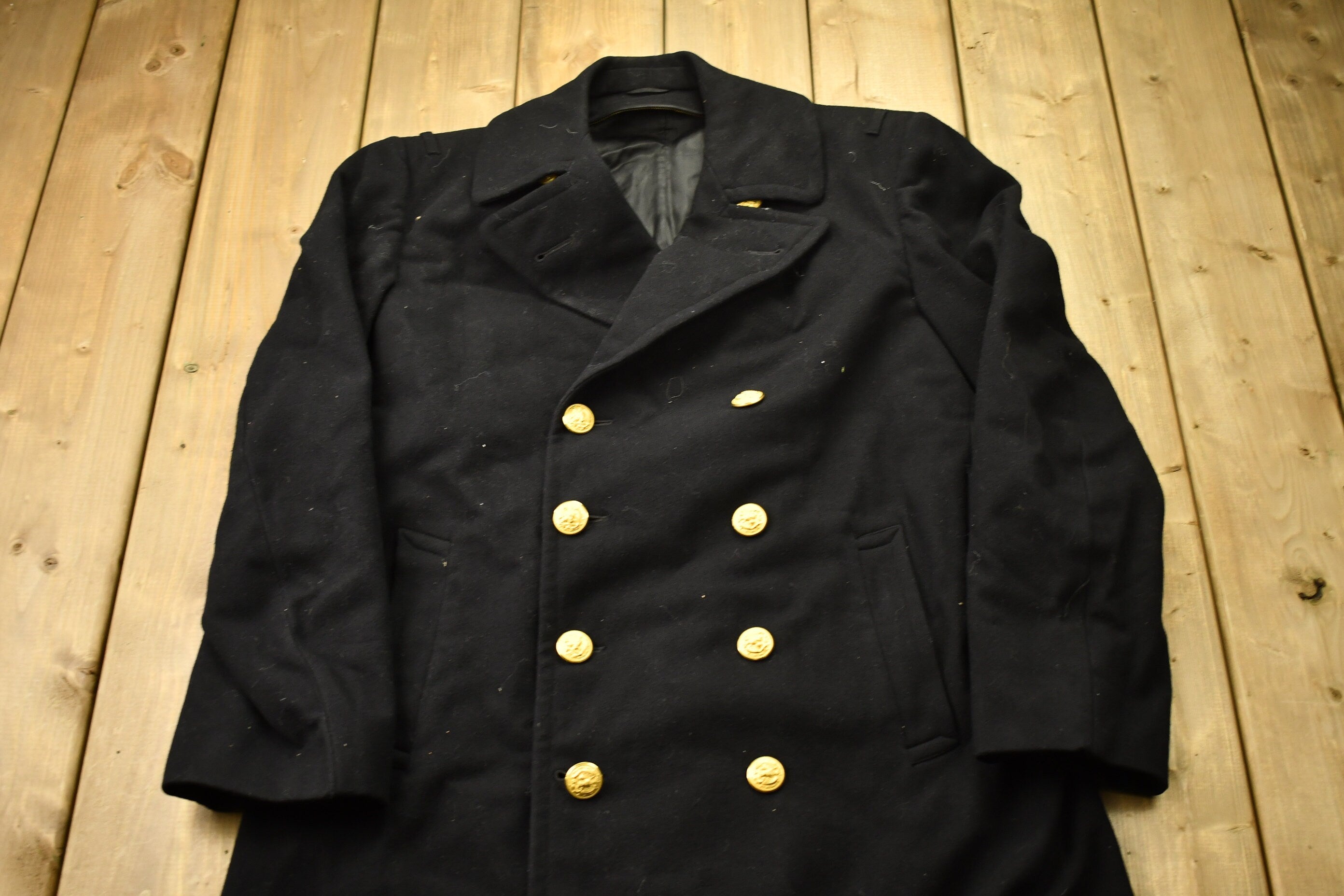 Vintage 1970s Naval Academy 100% Wool Jacket