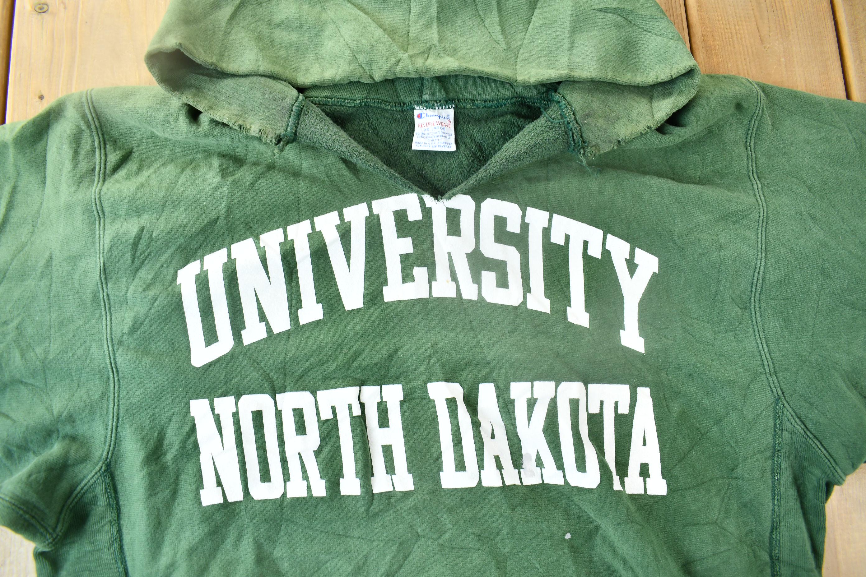 Vintage 1990s University Of North Dakota Champion Reverse Weave Collegiate Hoodie