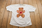 Vintage 1990s Hug Me Teddy Bear Gitano Graphic T Shirt