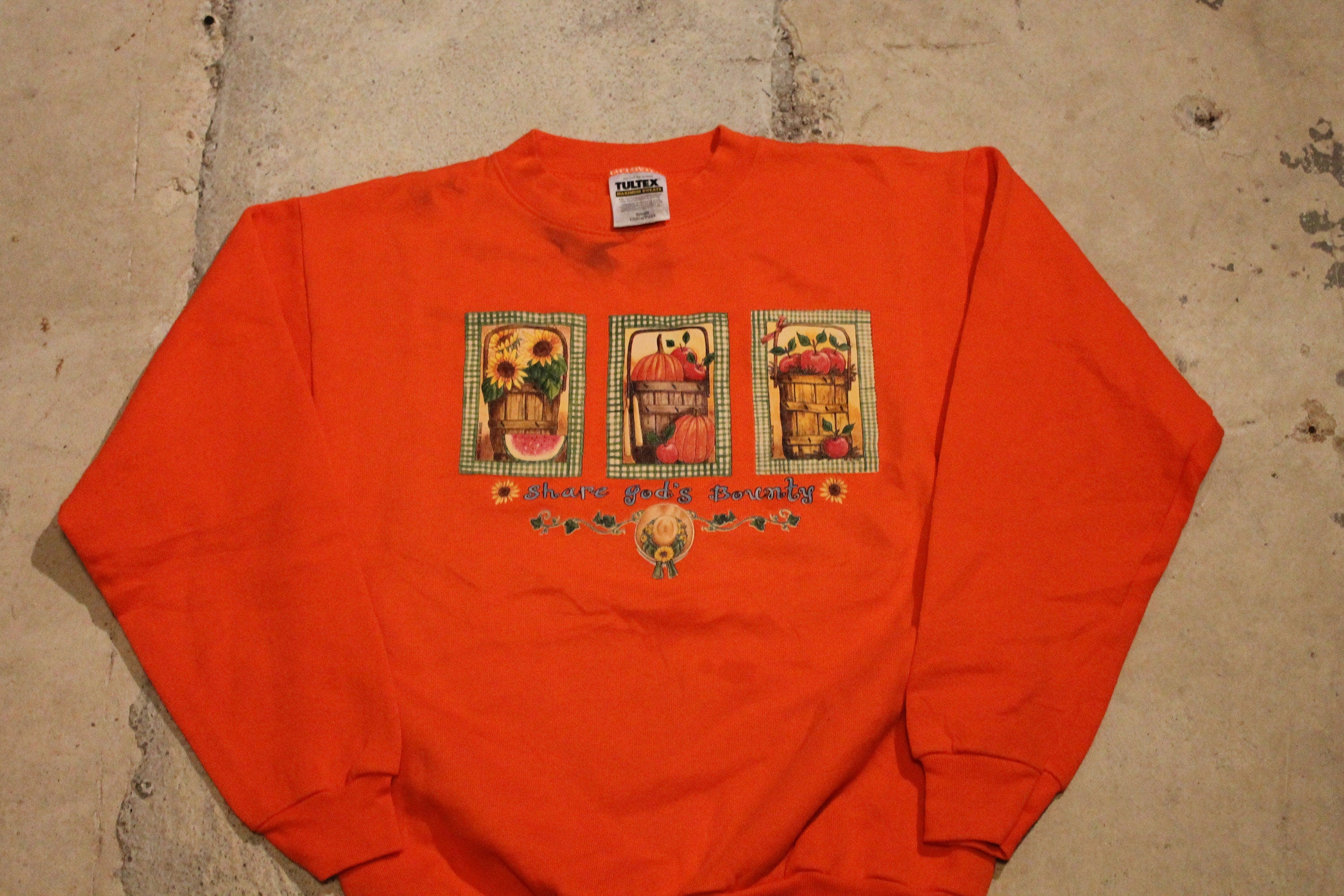 Vintage 1990s Autumn Fall Graphic Crewneck