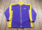 Vintage 1990s Minnesota Vikings NFL Full Zip Fleece Sweater
