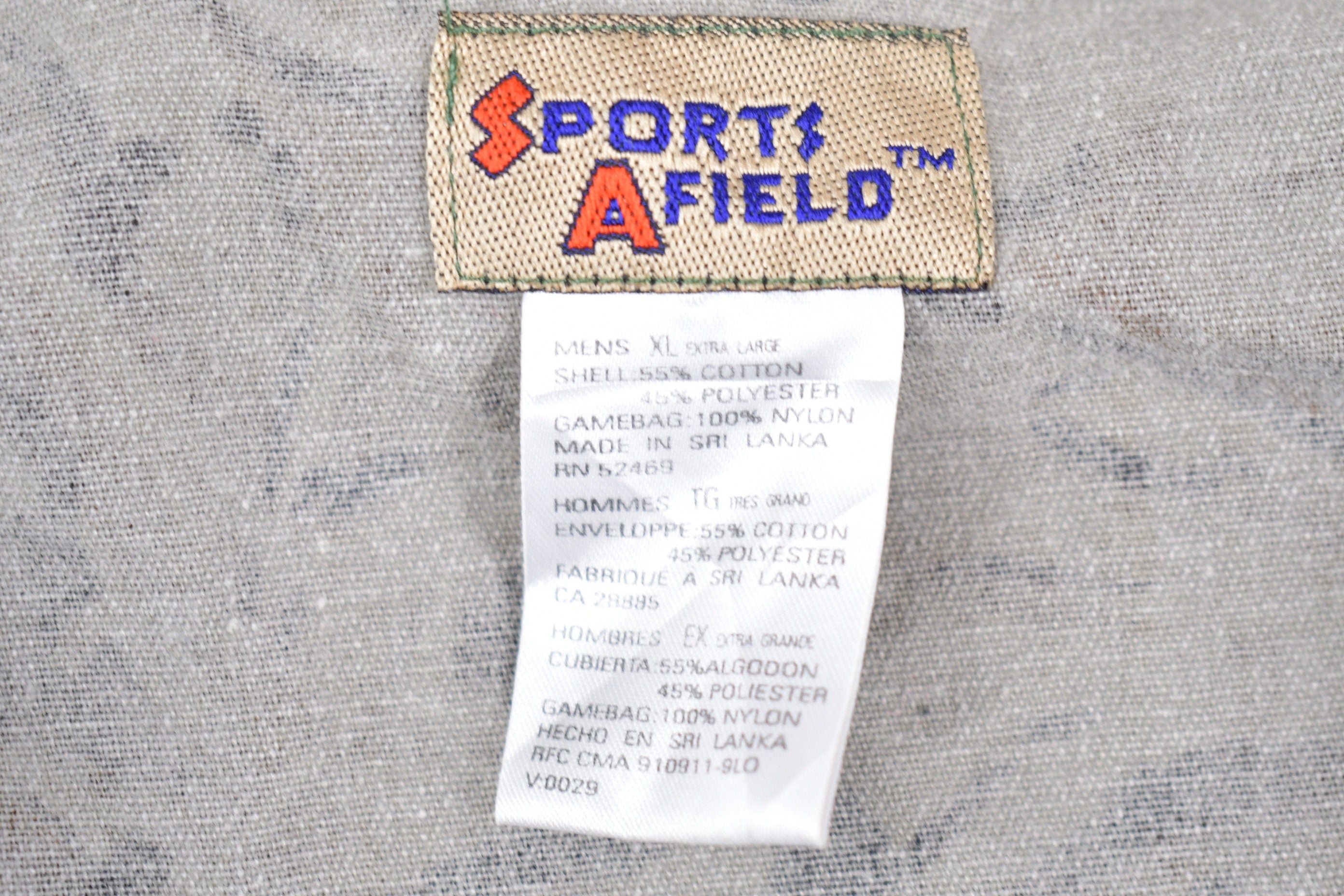 Vintage 1990s Sports A Field Realtree Camo Hunting Vest