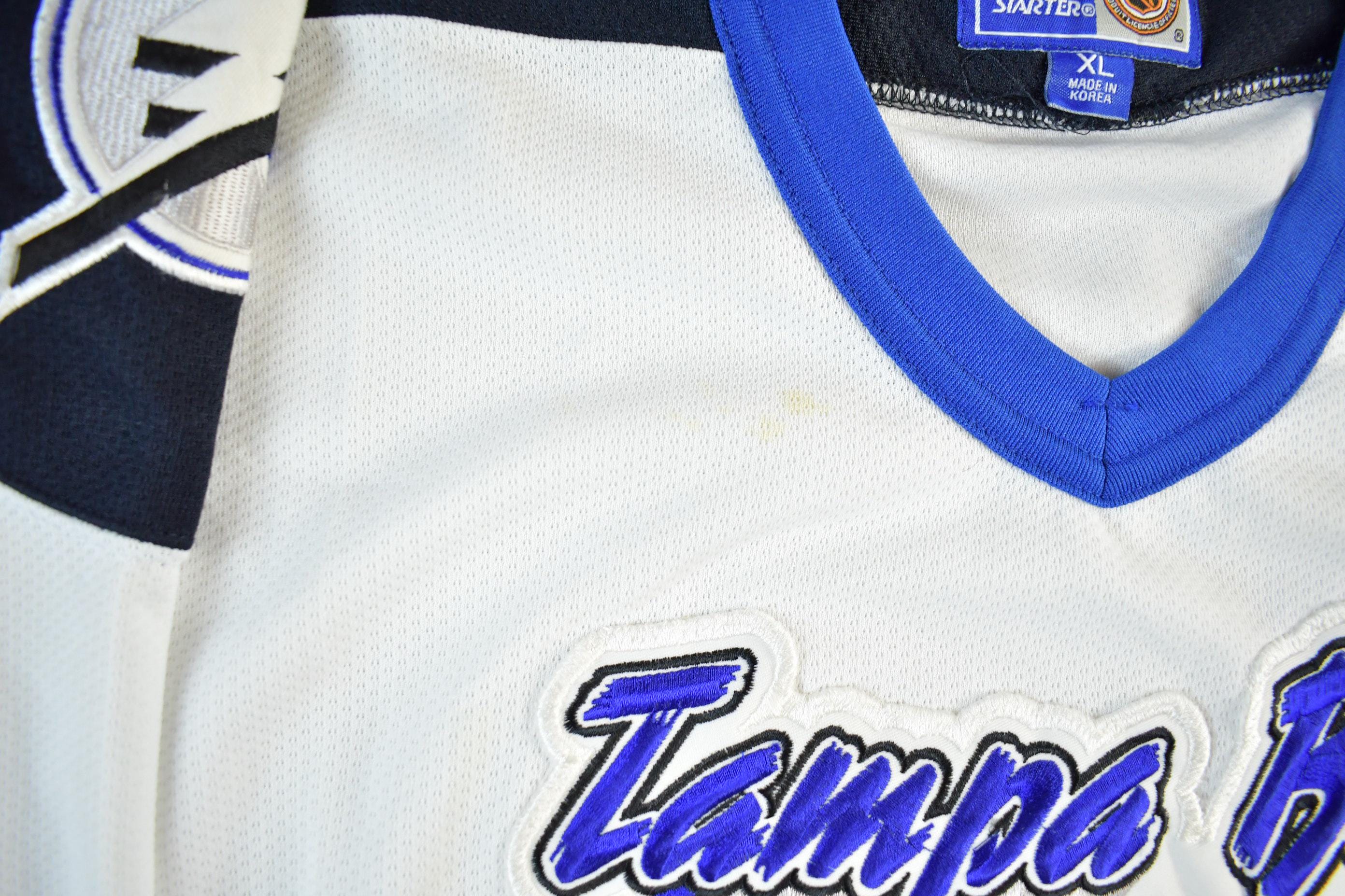 Vintage 1990s Tampa Bay Lightning NHL Starter Hockey Jersey Men's XL