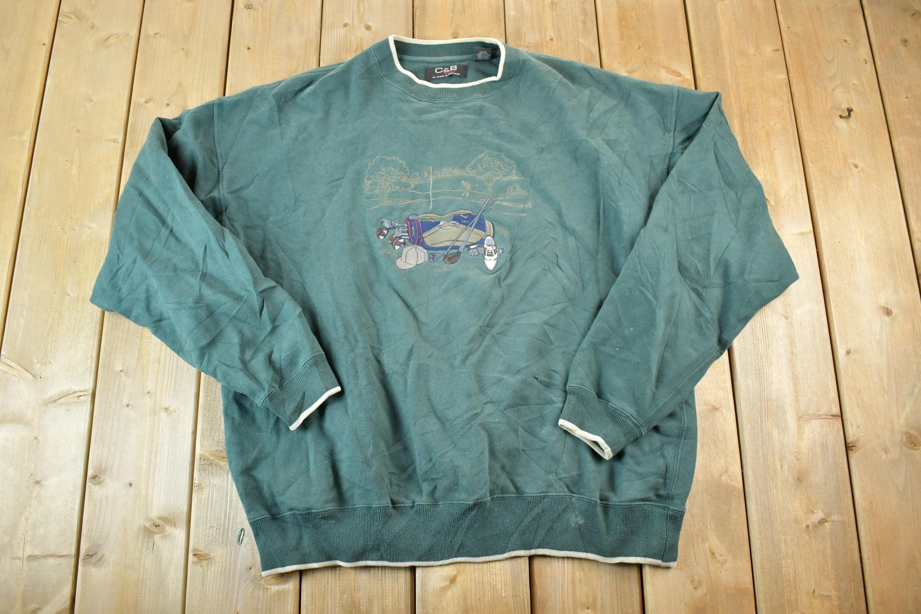 Vintage 1990s Croft And Barrow Sport Golfing Souvenir Crewneck Sweatshirt