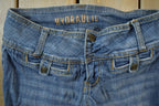 Vintage 2000s Hydraulic Low Waisted Boot Cut Denim Jeans Size 26 x 30