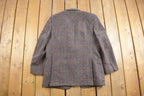 Vintage 1980s Plaid Wool Blazer