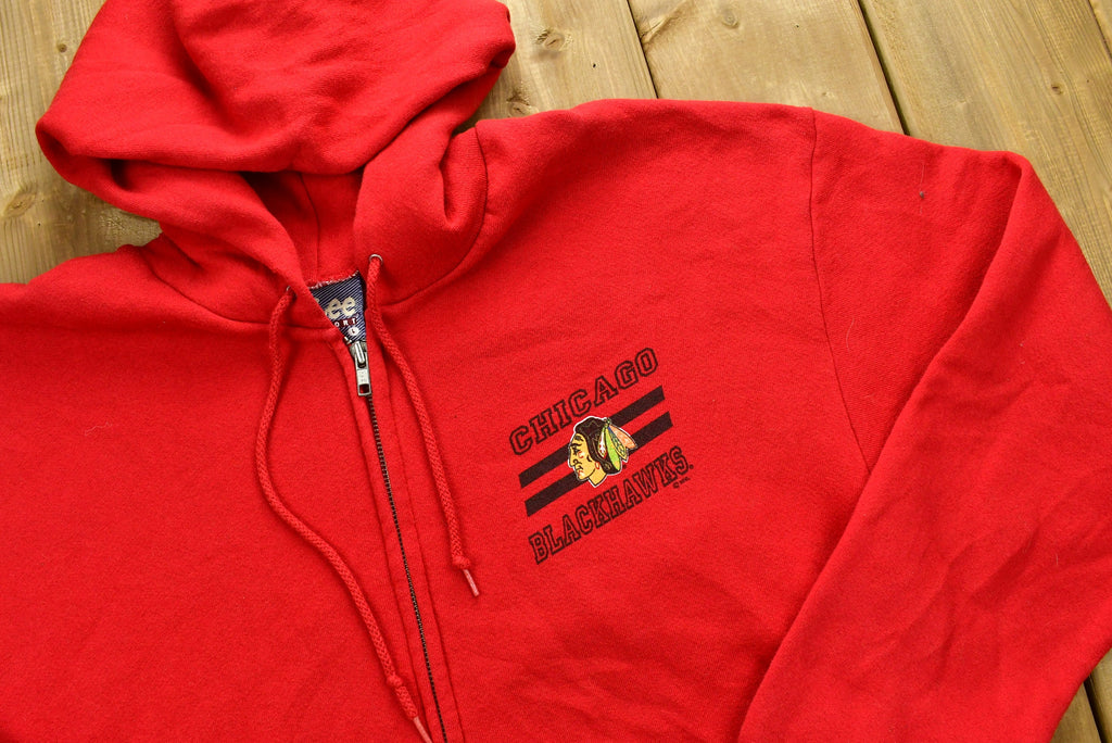 Vintage 90's Chicago Blackhawks Full Zip Sweatshirt