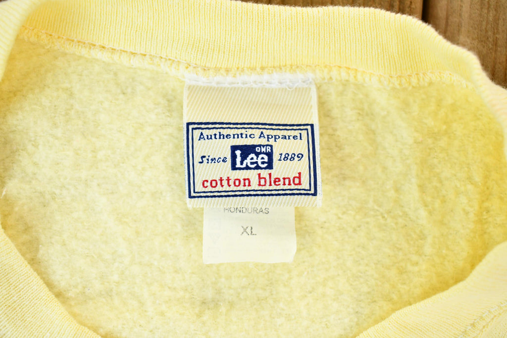 Vintage 1990s Lee Women's Fleece-Lined Handmade Cut N Sew Button-Up Patchwork Birdhouse Sweater