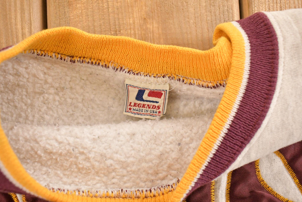 Vintage 1990s Minnesota Gophers University Collegiate Crewneck Sweatshirt Men's Large / Embroidered / NCAA Sweatshirt / Sleeve Spellout