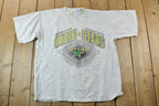 Vintage 1992 Minnesota North Stars NHL Logo 7 Graphic T-Shirt Single Stitch