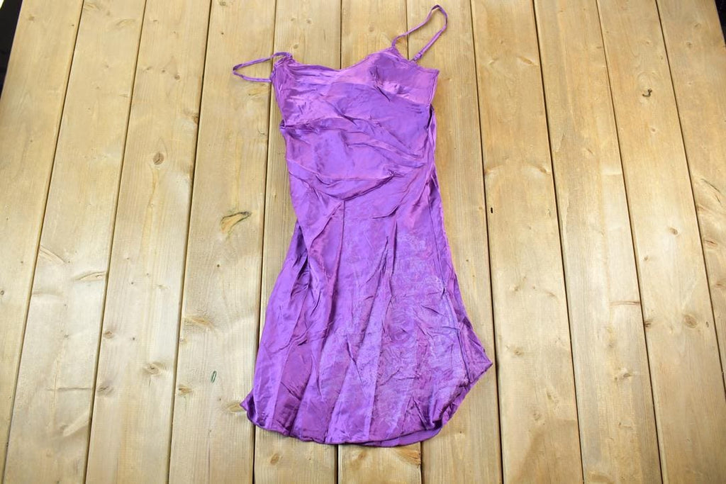 Vintage Y2K Vigos Purple Mini Dress / Y2k Vintage Bedazzled Tops / Retro Womenswear / Mod Fashion