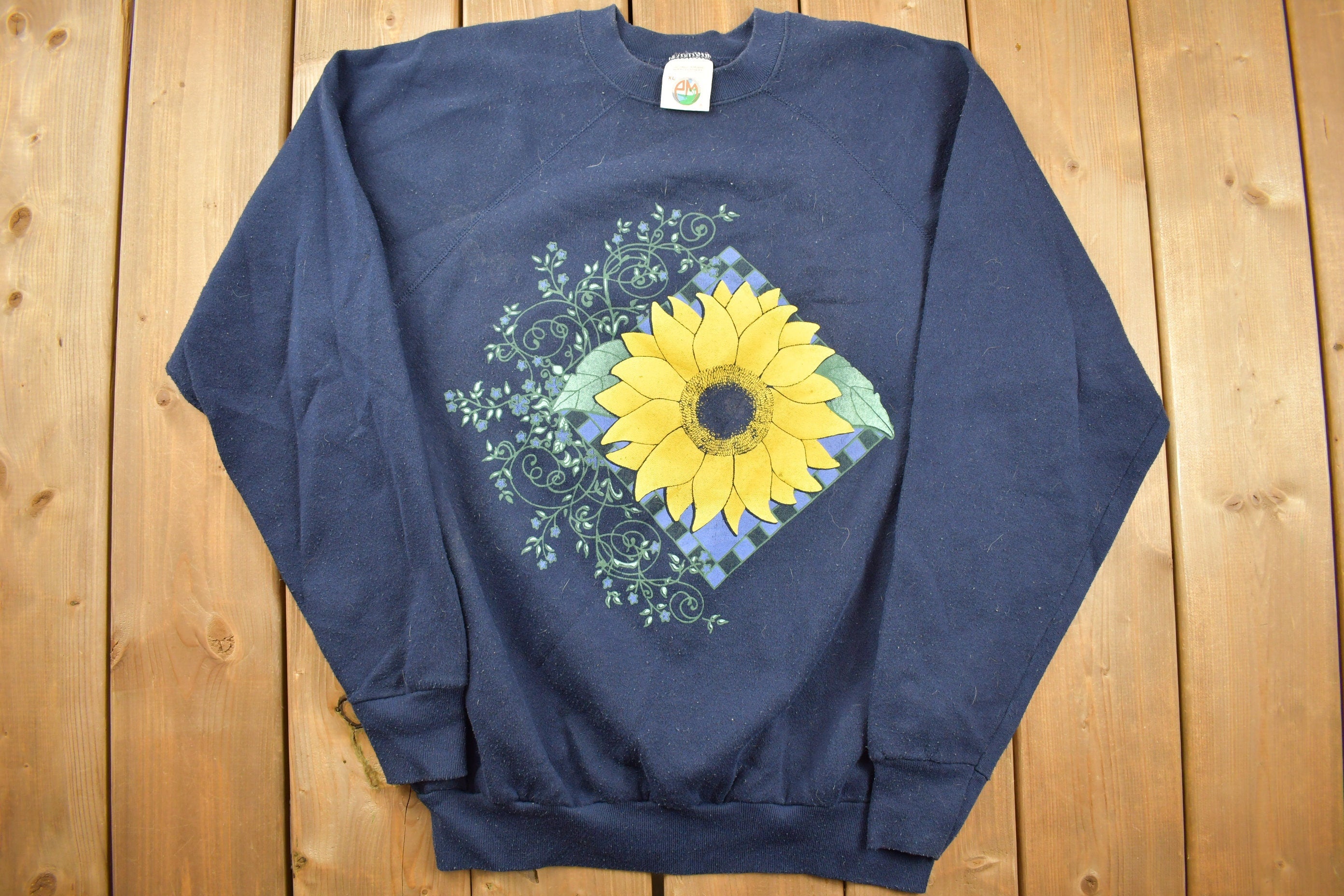 Vintage 1990s Sunflower Graphic Crewneck