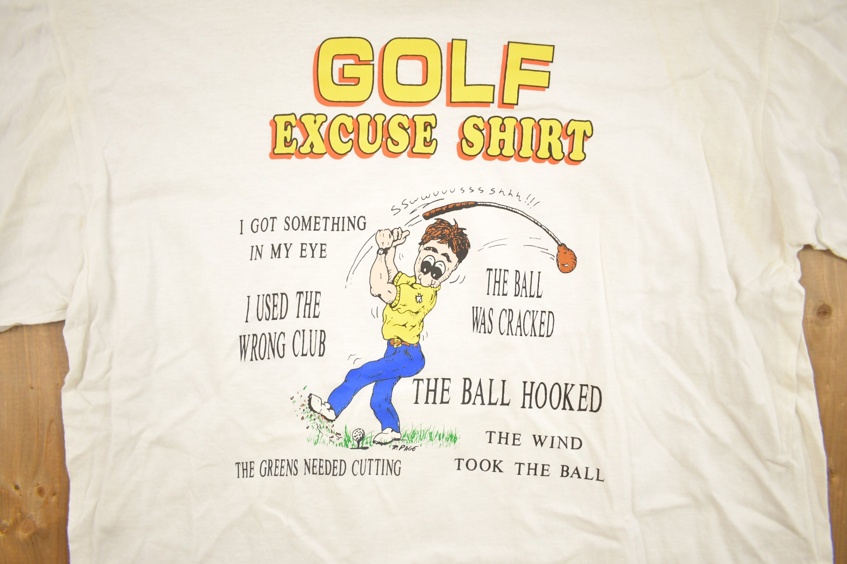 Vintage 1990s Golf Excuse Graphic T-Shirt