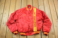Vintage Marines Conrad Kania Marine Detachment Satin Military Button Up Bomber Army Jacket