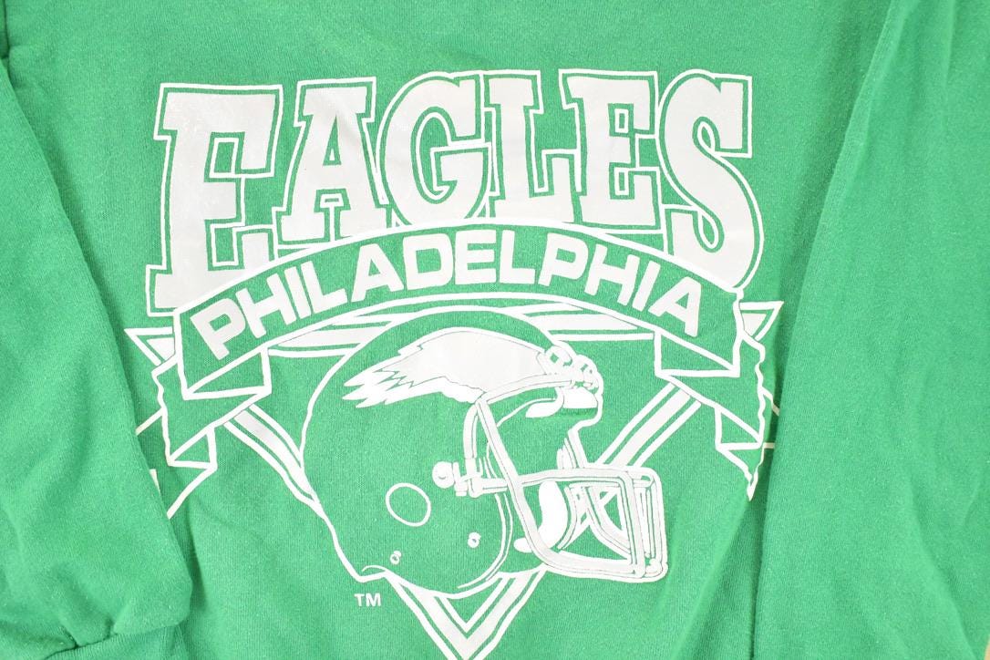 Vintage 1980s Philadelphia Eagles NFL Logo 7 Crewneck Sweatshirt Men's S