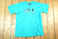 Vintage 1990s Velva Sheen Disney Embroidered Cartoon Promo T-Shirt Mens S