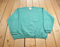 Vintage 1990s Hanes Her Way Blank Crewneck Sweatshirt Made In USA