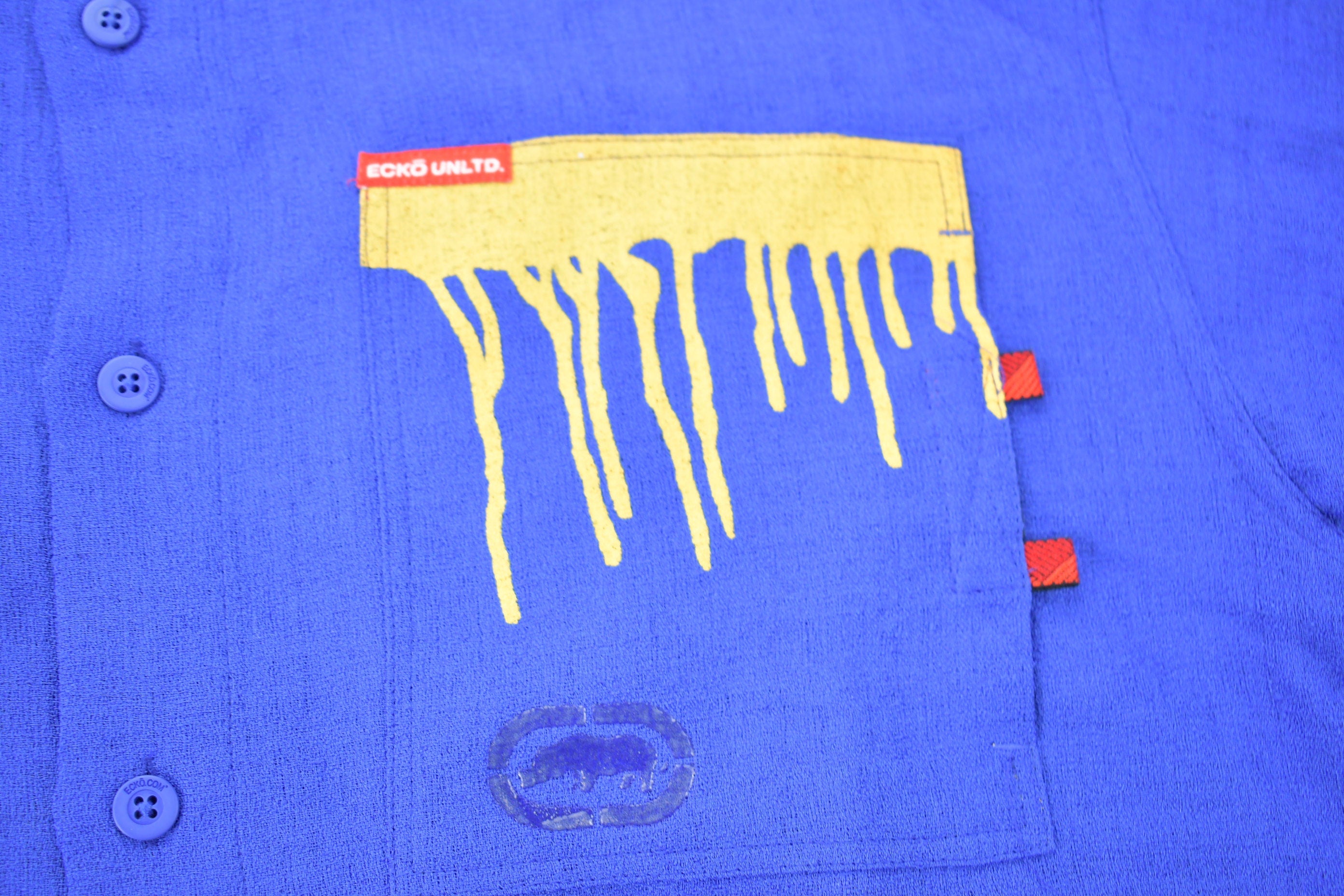 Vintage 1990s Ecko Mop Drip Button Up Shirt