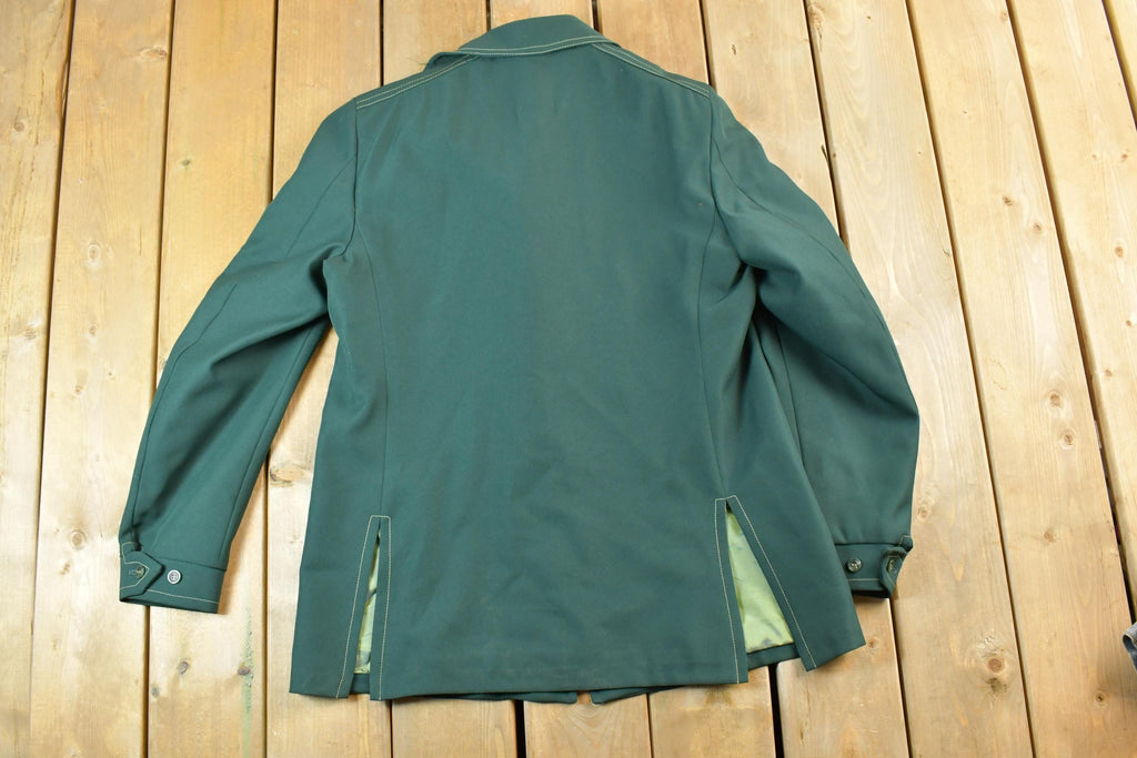 Vintage 1970s Light Wool Green Dress Jacket
