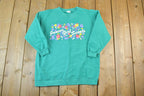 Vintage 1990s Junior Girl Scouts Cute Crewneck Sweater