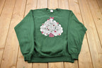 Vintage 1990s Cute Abstract Tree Crewneck Sweater