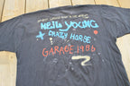 Vintage 1986 Neil Young Crazy Horse Rock Band Concert Music T-Shirt Men's M