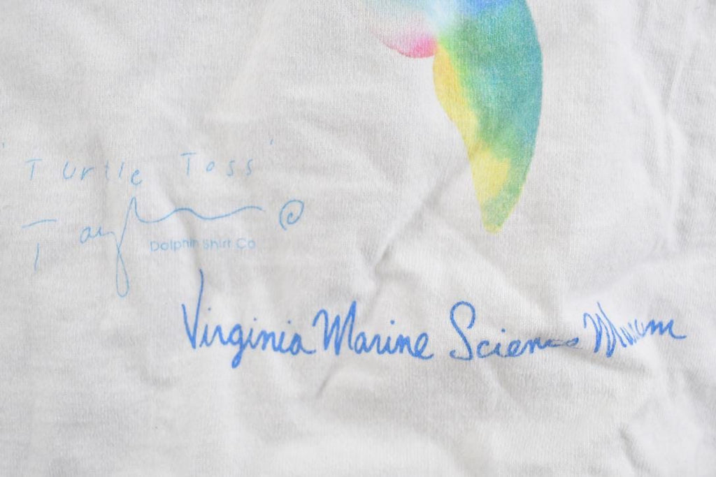 Vintage 1990s Virginia Marine Science Whale Theme Graphic T-Shirt