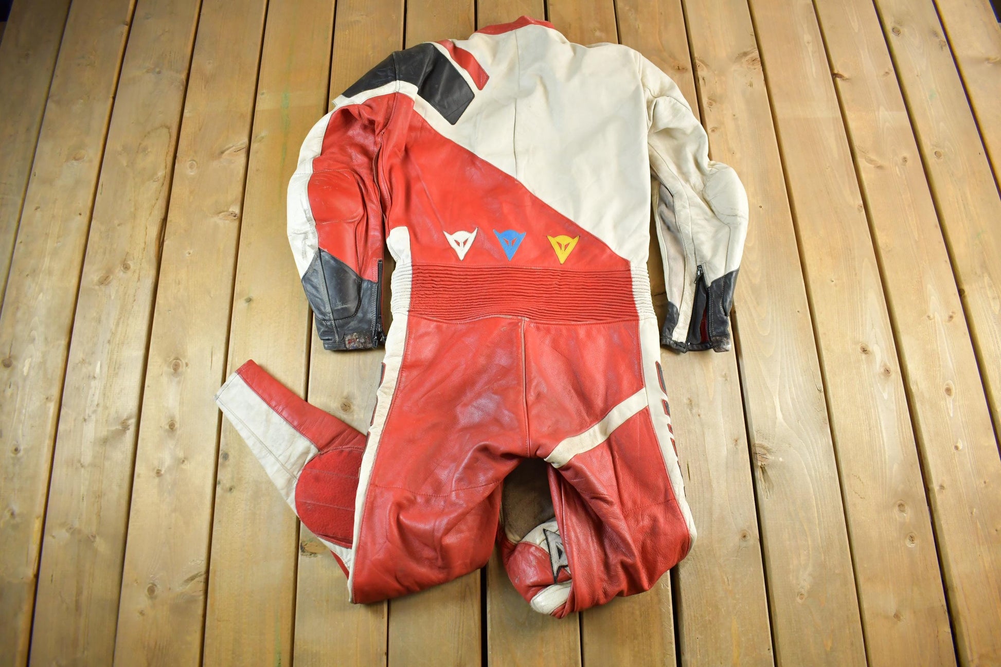 Vintage 1980s Dainese Crono Suit Motorcycle Racing Uniform Coveralls Men's 52