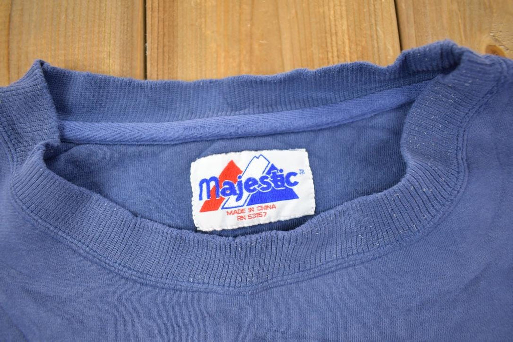 Vintage 1990s University of North Carolina Tar Heels Collegiate Crewneck  Majestic  NCAA Sweatshirt  Sportswear  Americana
