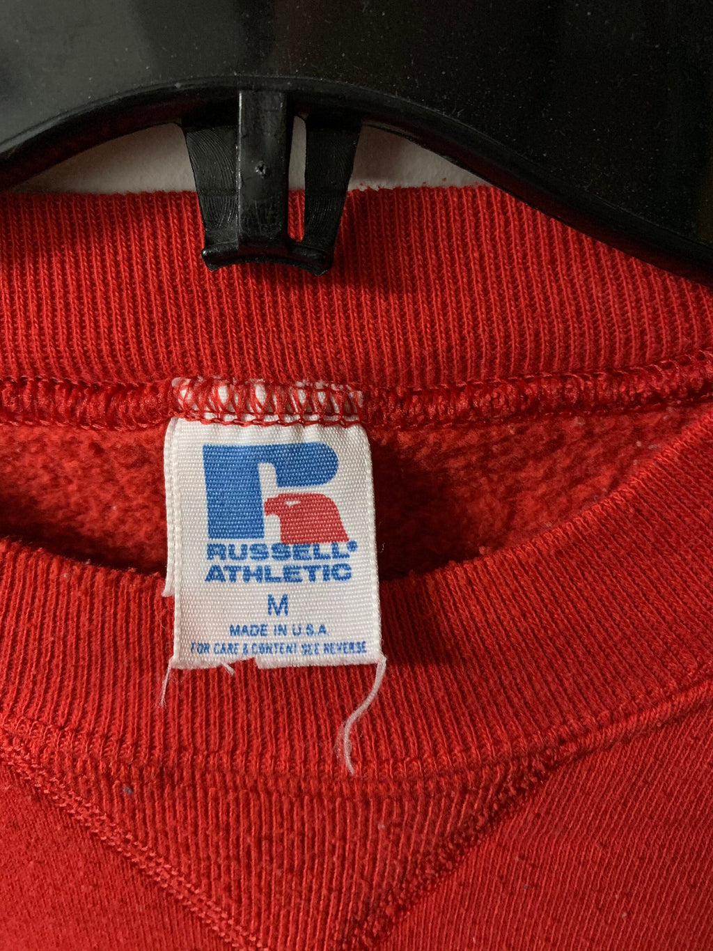 Vintage 1990s Russell Athletics Red Blank Crewneck Sweater