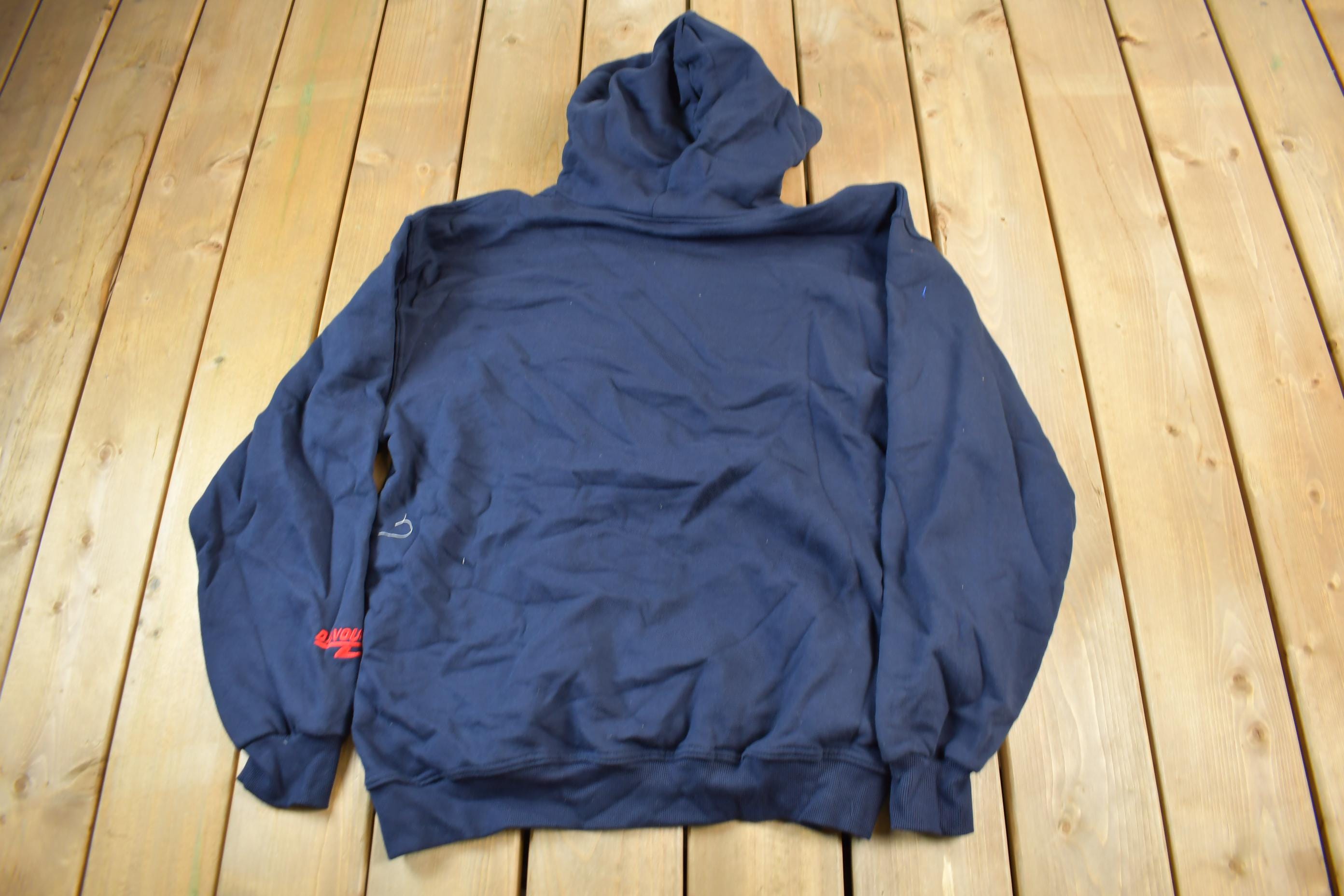 Vintage Deadstock Y2K Davoucci Embroidered Hoodie Size XXL