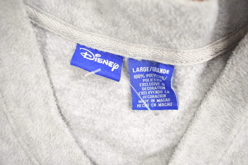 Vintage 1990s Mickey Mouse Disney V-Neck Fleece Sweatshirt