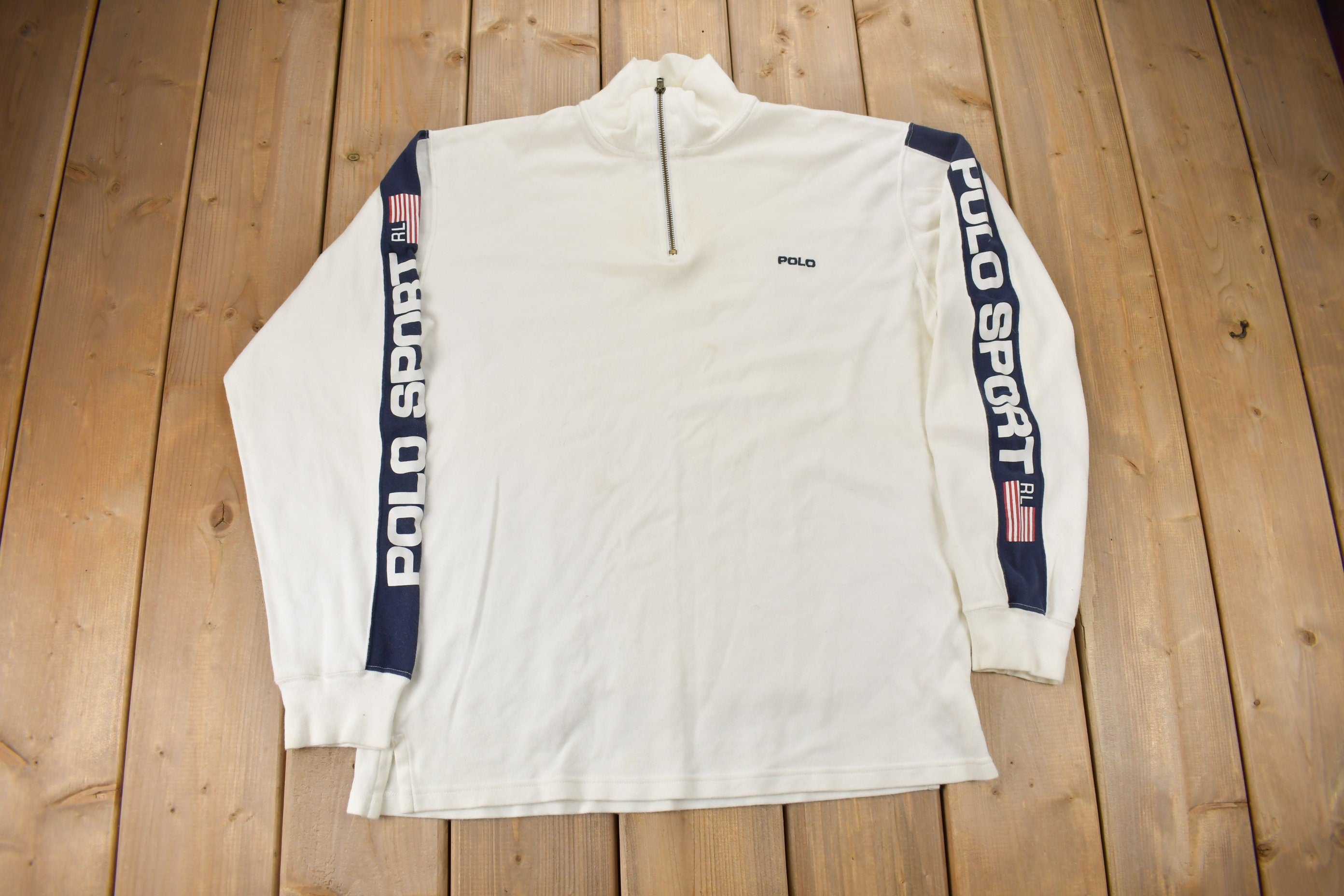 Vintage 1990s Polo Sport Quarter Zip Sweatshirt