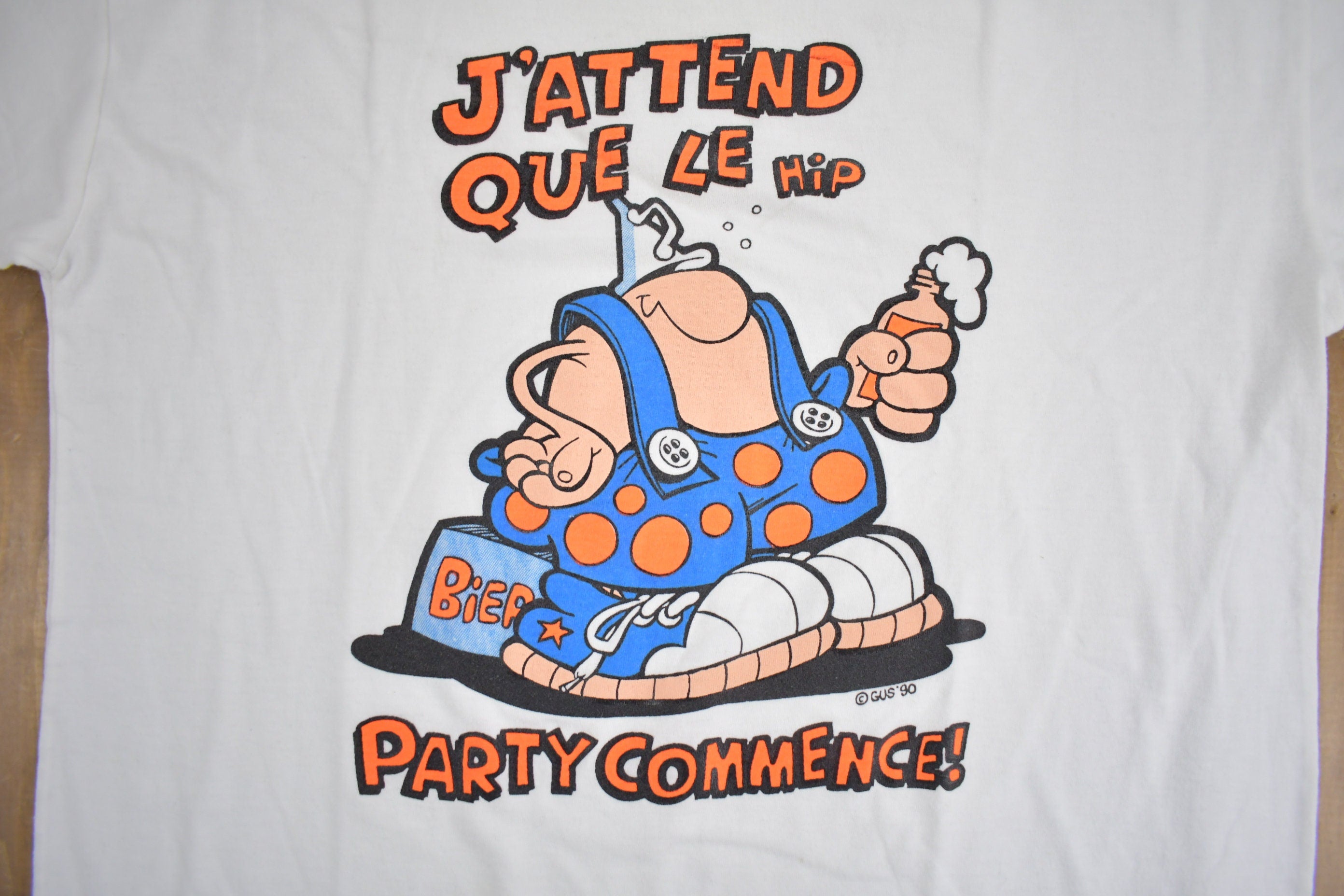 Vintage 1990 Party Commence Graphic T Shirt