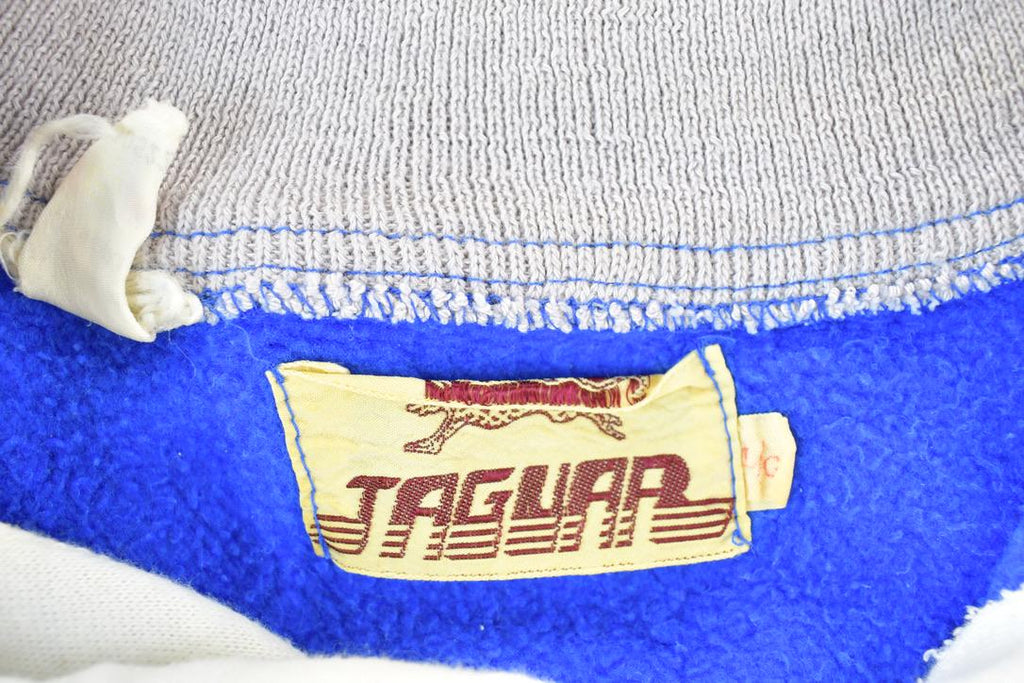 Vintage 1980s Jaguar Quarter Button Outdoorsman Crewneck Sweatshirt
