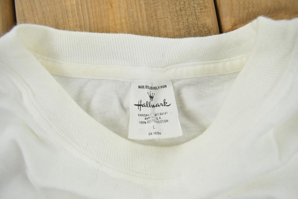 Vintage 1994 Flowers Graphic Hallmark T Shirt