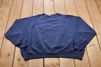 Vintage 1990s Lee Blank Navy Blue Crewneck Sweatshirt
