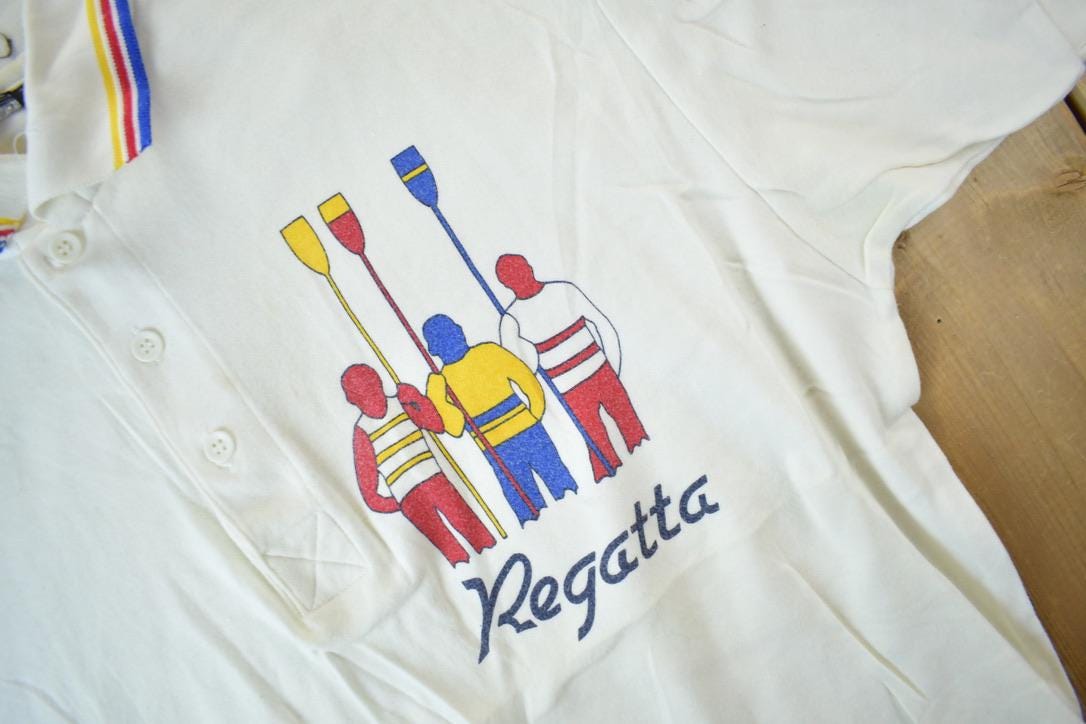 Vintage 1990s Regatta Sailing Polo Shirt